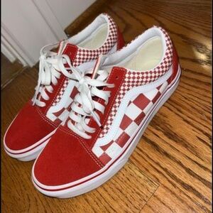 Vans Red Checkerboard